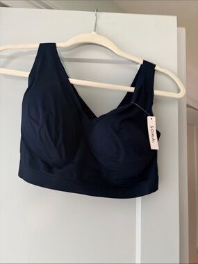 Soma Enbliss Navy Wireless Comfort Bra with Wide Straps
